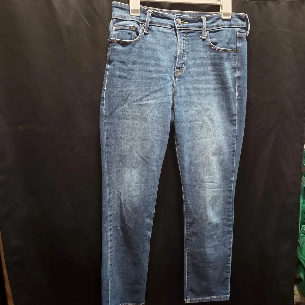Old Navy Power Slim Straight High Rise Stretch Denim Petite Jeans 10P